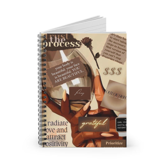 Spiral Notebook — ‘Radiate Love’ Positive Affirmation Journal