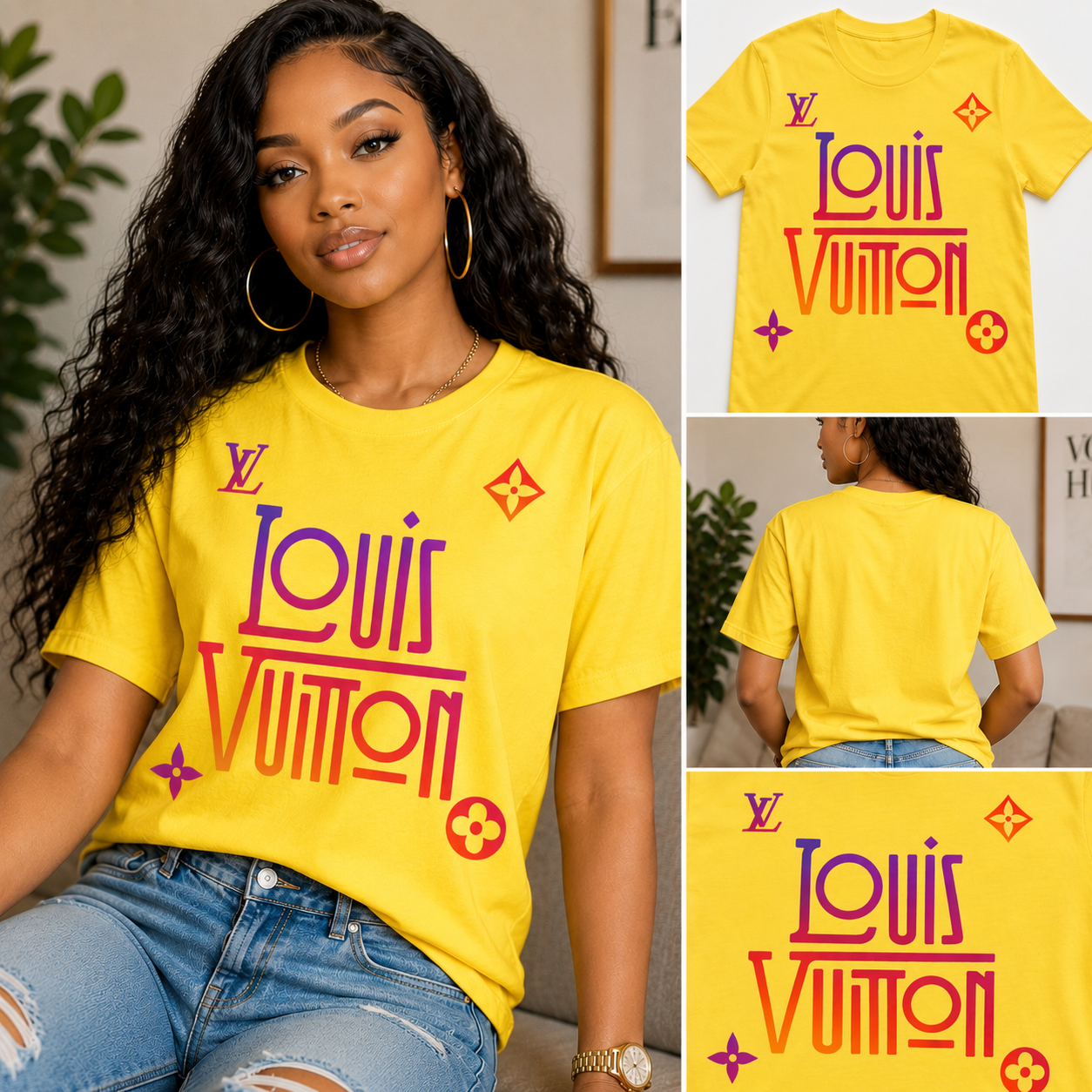 Luxury inspired gradient graphic tee