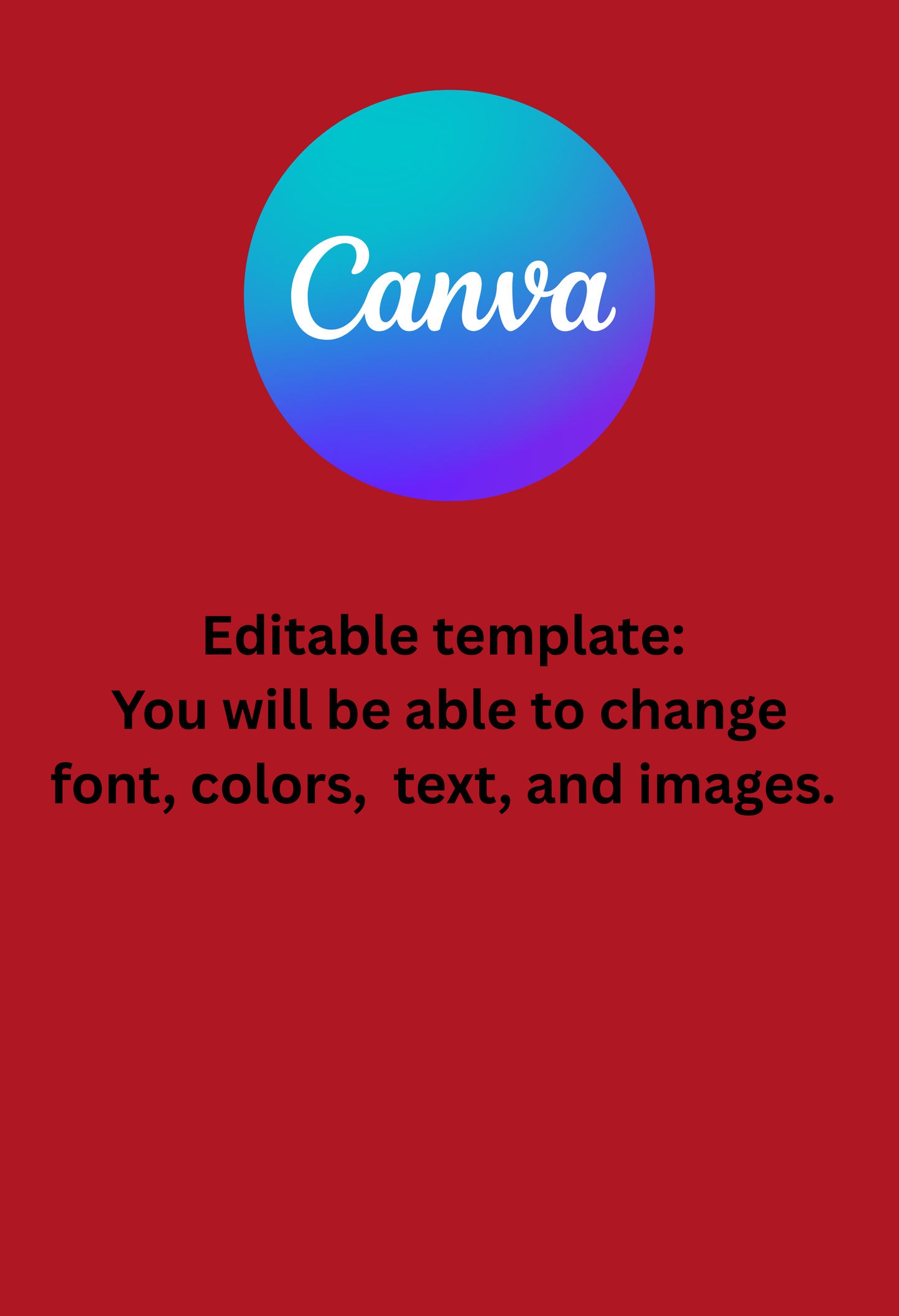 Canva Editable LV Cherry Party Favor Bundle template