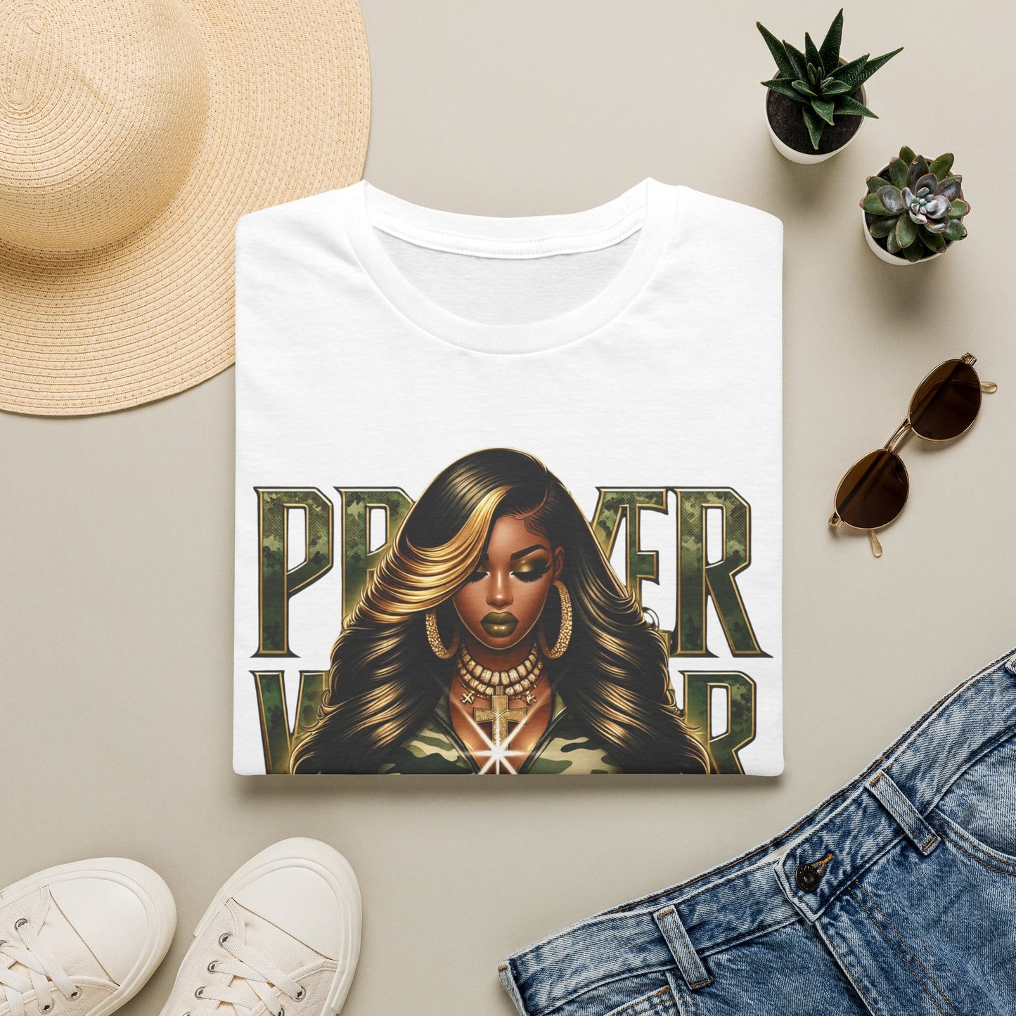 Camo Prayer Warrior Tshirt