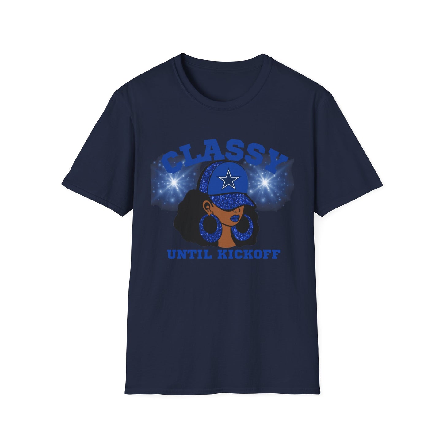 Classy Until Kickoff Unisex T-Shirt, Football Shirt, Game Day Tee, Sportswear, Gift for Fans, Casual Outfit