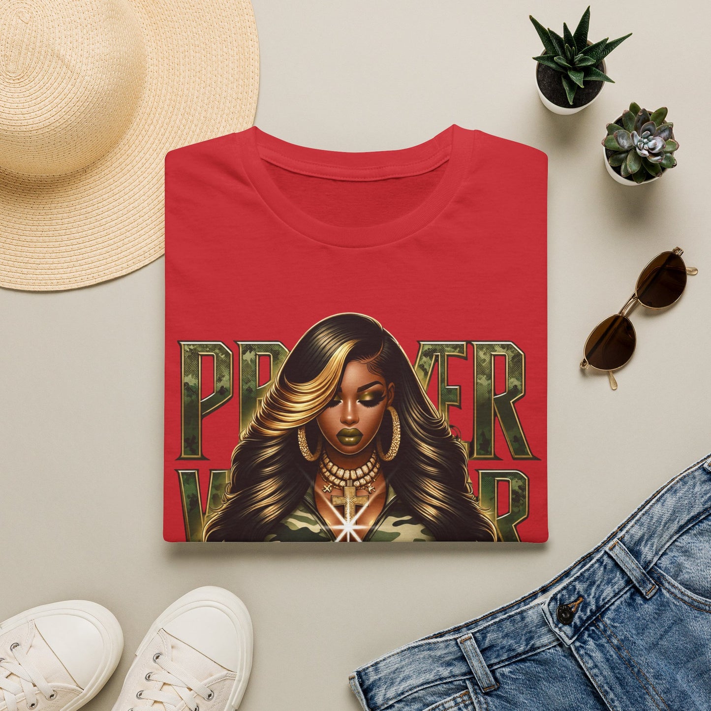 Camo Prayer Warrior Tshirt