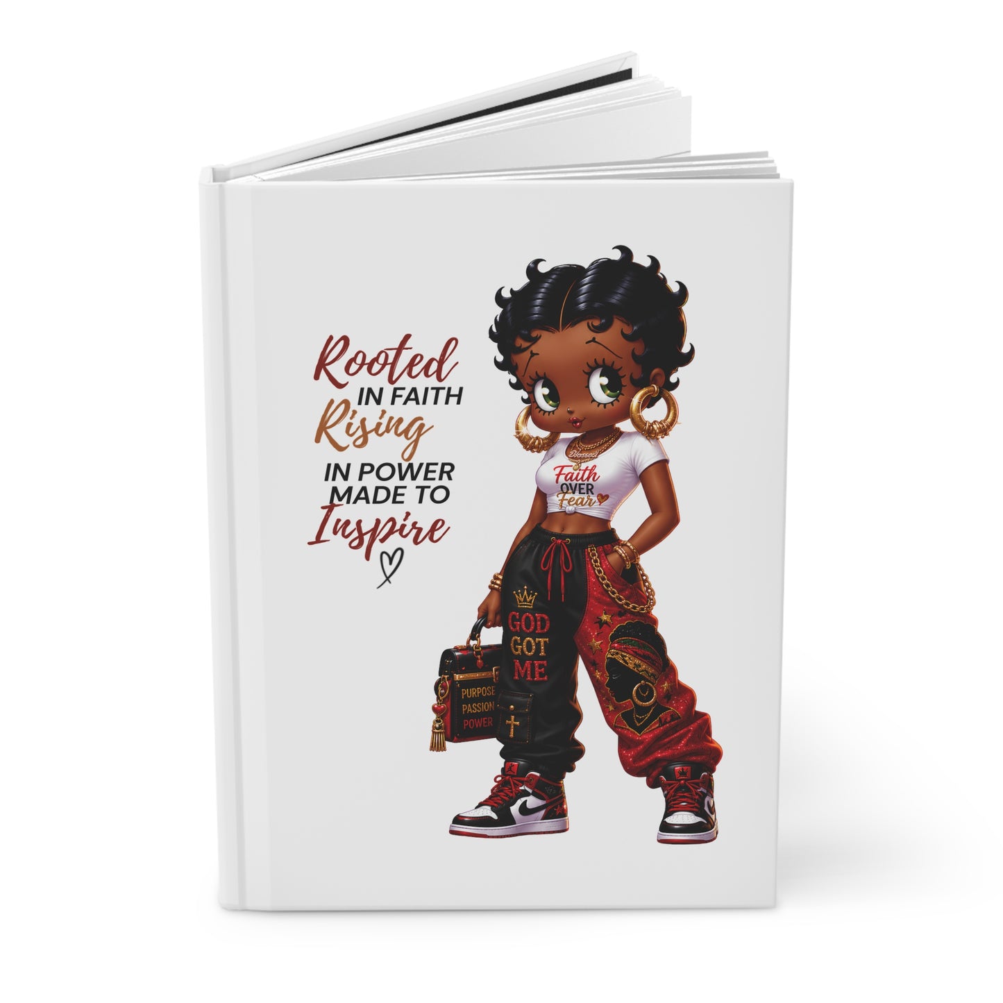 Hardcover Journal — Rooted in Faith: 'Beautiful. Blessed. Unstoppable.' Inspirational Christian Notebook