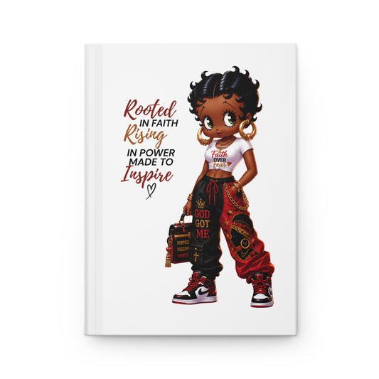 Hardcover Journal — Rooted in Faith: 'Beautiful. Blessed. Unstoppable.' Inspirational Christian Notebook