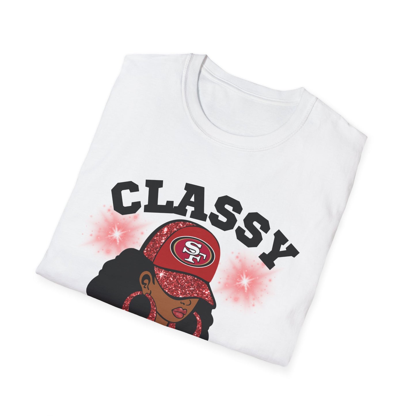 Classy Until Kickoff Unisex T-Shirt, Game Day Apparel, Sports Fan Shirt, Casual Style Tee, Perfect for Tailgating-49ers