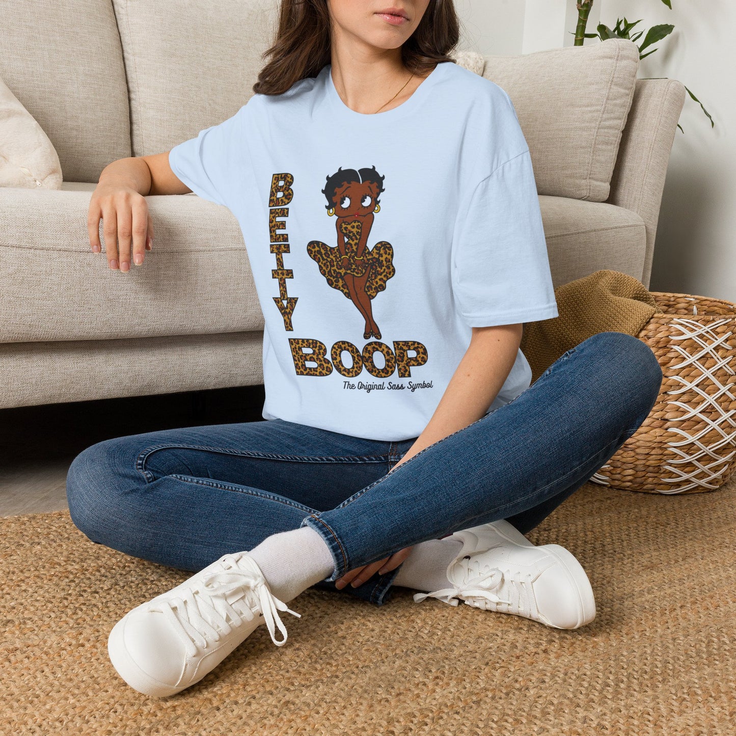 Betty Boop Leopard Graphic T-Shirt
