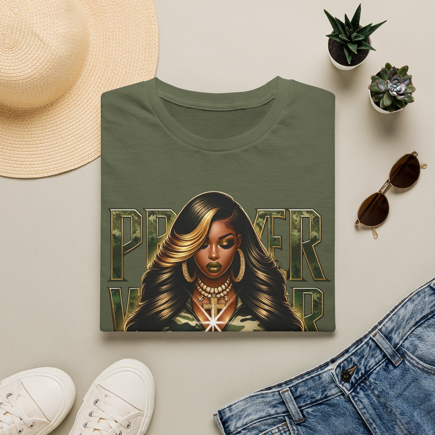 Camo Prayer Warrior Tshirt
